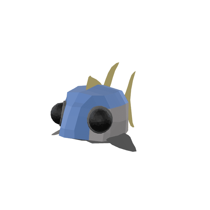 Tuna, Fish, Grey 3D model. Free for use. - Image 1