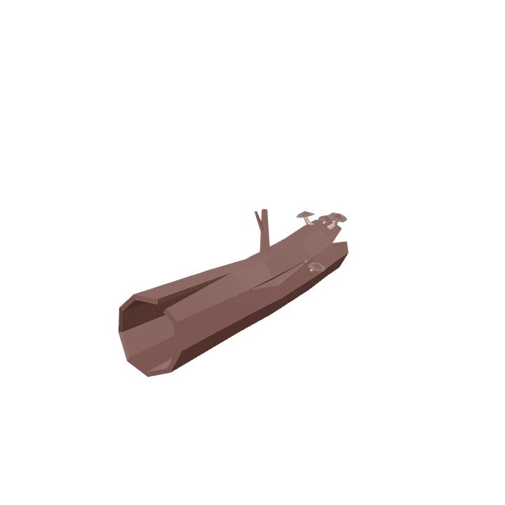 Wood-log, Log, Wood 3D model. Free for use. - Image 1