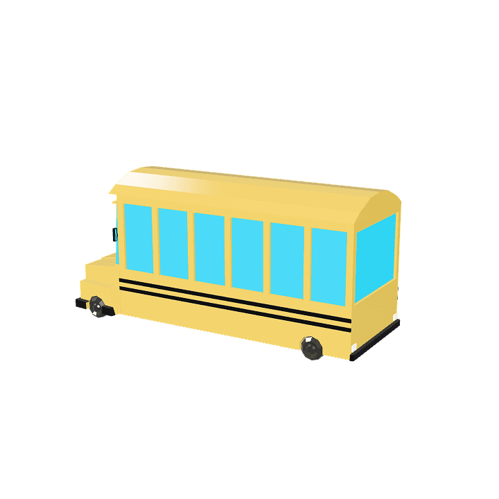 School-bus, Bus, Yellow 3D model. Free for use. - Image 1