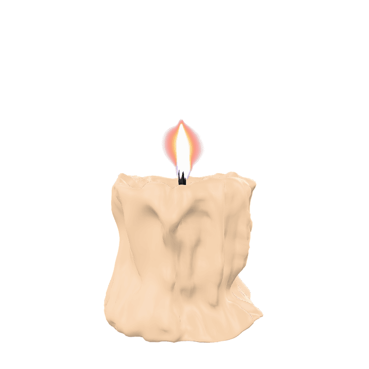 Candle, Decorative, Oldhome 3D model. Free for use. - Image 1