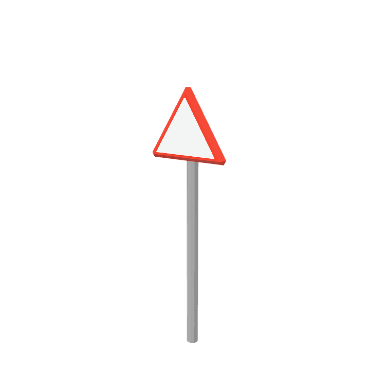 Traffic-sign, Sign, Road 3D model. Free for use. - Image 1