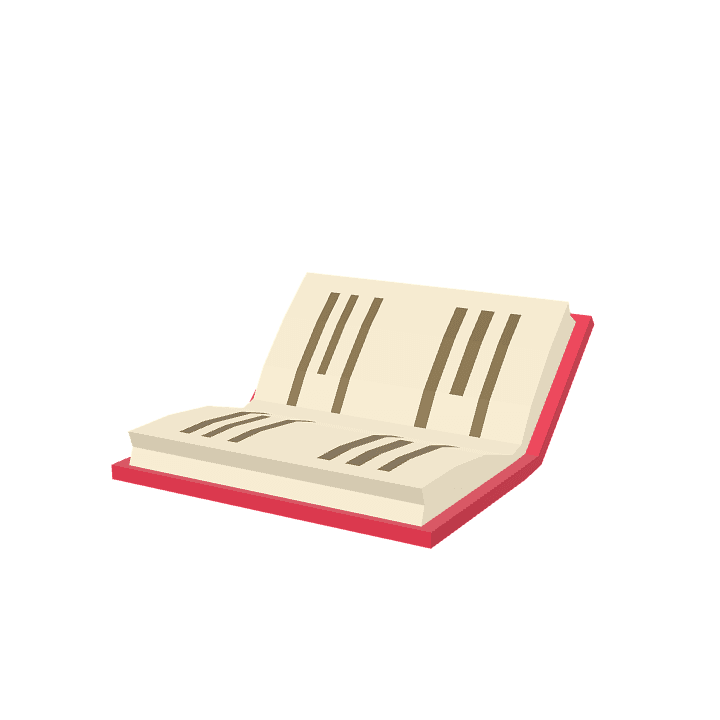 Book, Closed, Red 3D model. Free for use. - Image 1