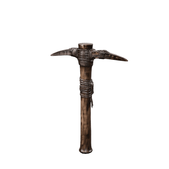 Pickaxe, Primitive tool, Ancient pickaxe 3D model. Free for use. - Image 1