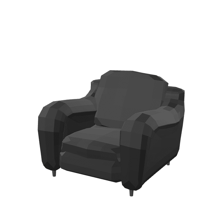Sofa, Couch, Single-seat 3D model. Free for use. - Image 1