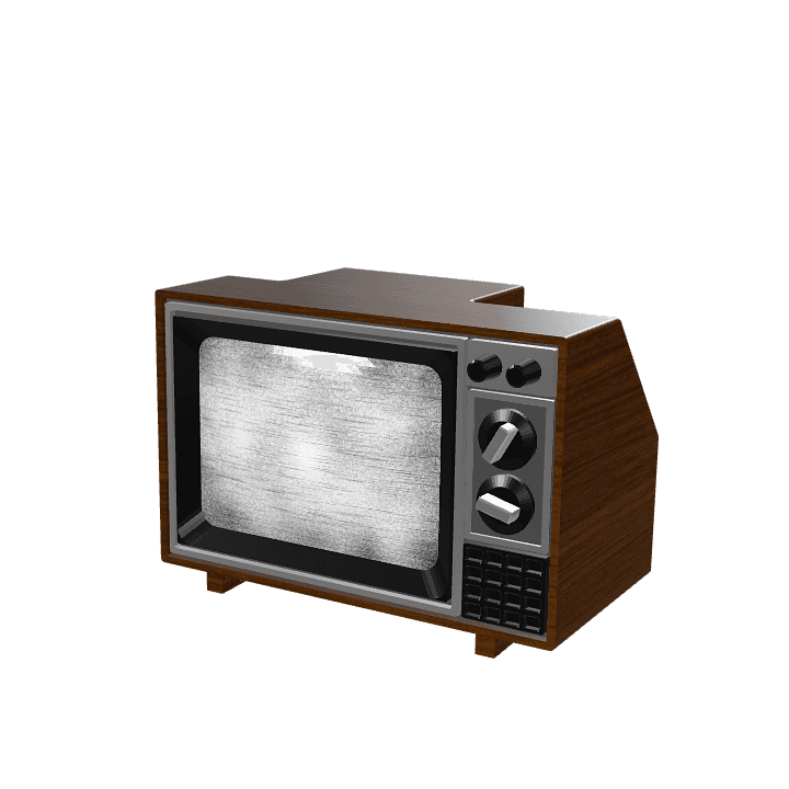Tv, Device, Old 3D model. Free for use. - Image 1