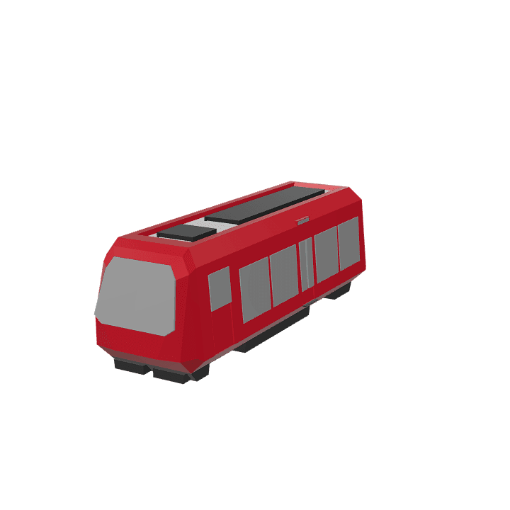 Train, Locomotive, Transport 3D model. Free for use. - Image 1