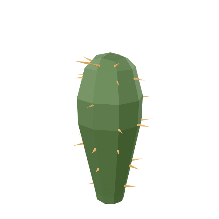 Cactus, Plant, Green 3D model. Free for use. - Image 1