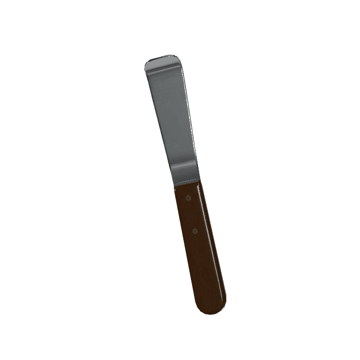 Plaster-spatula, Spatula, Tool 3D model. Free for use. - Image 1