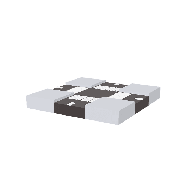Street, 4-way, Road 3D model. Free for use. - Image 1