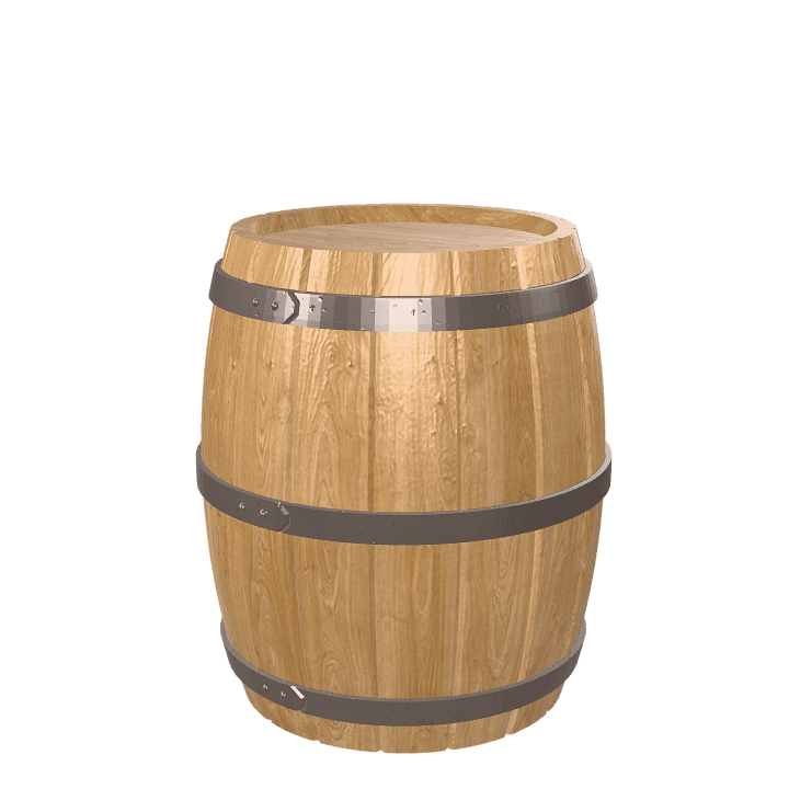 Barrel, Winery, Wine 3D model. Free for use. - Image 1