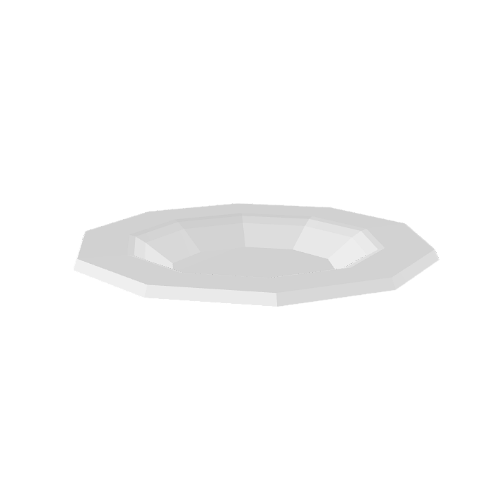 Plate, Dish, White 3D model. Free for use.