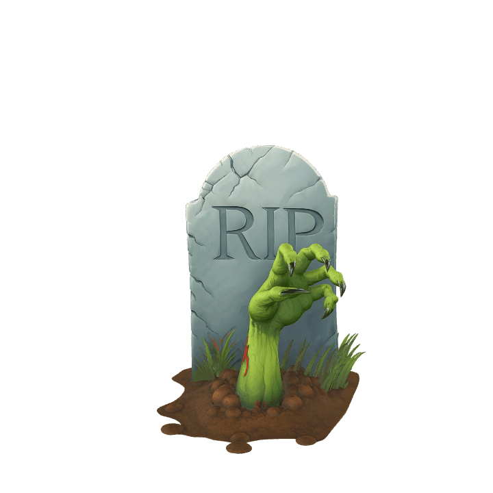 Tombstone, Grave, Halloween 3D model. Free for use. - Image 1