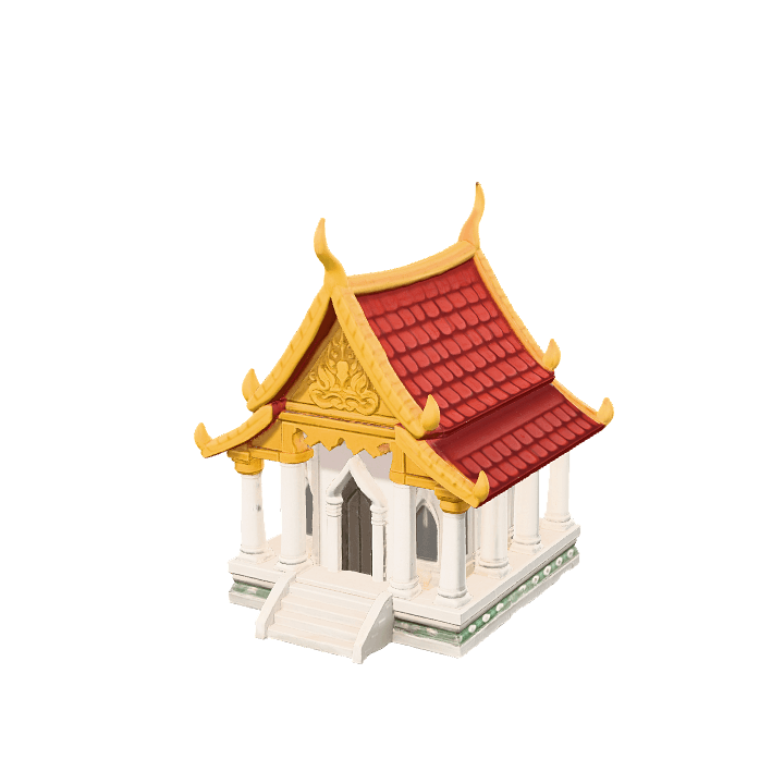 Temple, Thailand, Asia 3D model. Free for use. - Image 1
