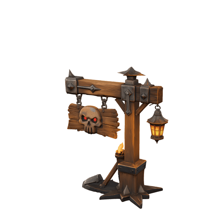 Skull, Horror, Dark fantasy 3D model. Free for use. - Image 1