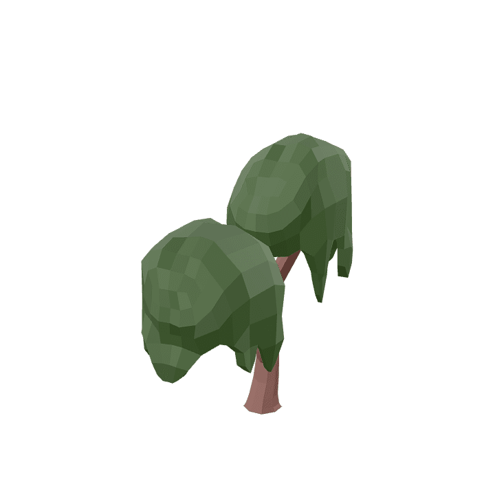 Willow-tree, Tree, Green 3D model. Free for use. - Image 1