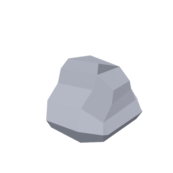 Rock, Stone, Grey 3D model. Free for use. - Image 1