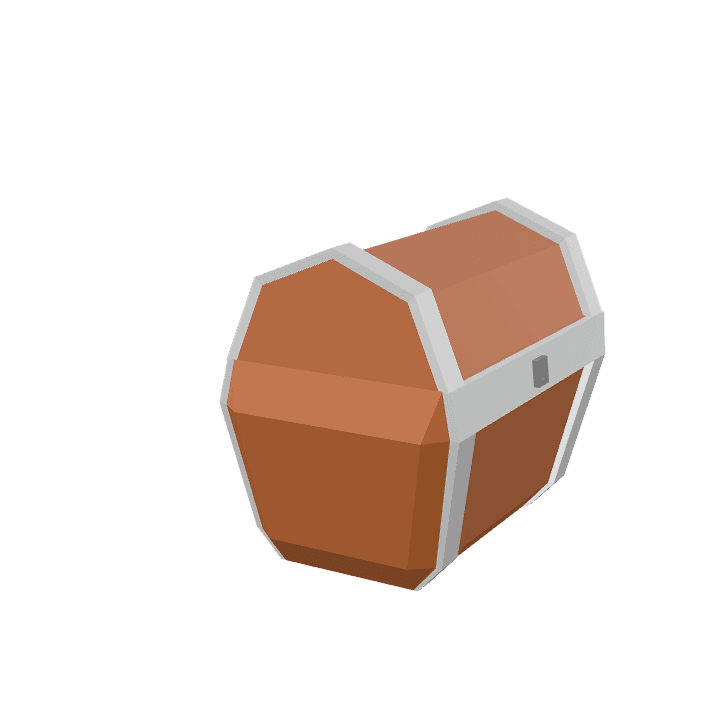 Chest, Wood, Brown 3D model. Free for use. - Image 1