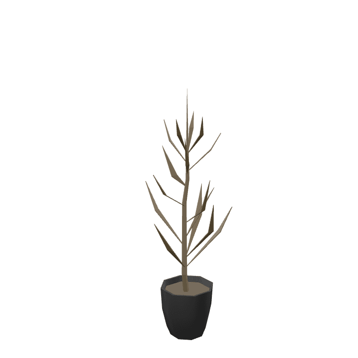 Houseplant, Plant, Green 3D model. Free for use. - Image 1
