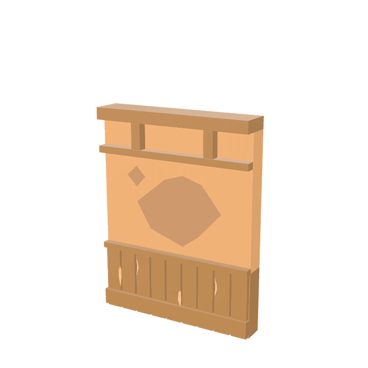 Stained-wall, Wall, White 3D model. Free for use. - Image 1