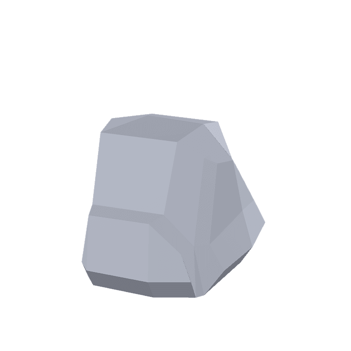Rock, Stone, Grey 3D model. Free for use. - Image 1