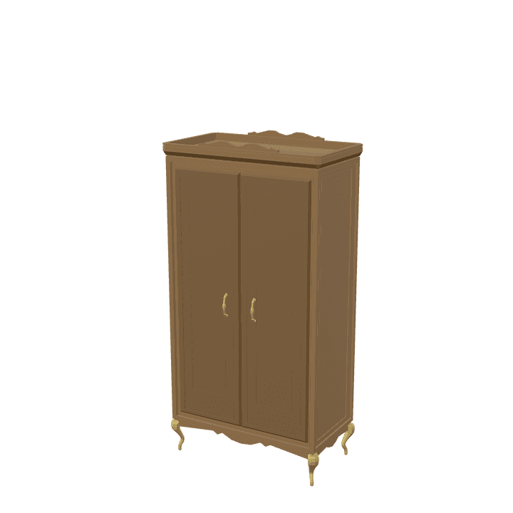 Closet, Wardrobe, Furniture 3D model. Free for use. - Image 1