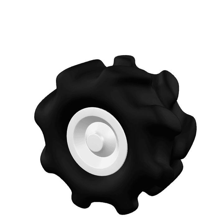 Tire, Wheel, Cartoon 3D model. Free for use. - Image 1