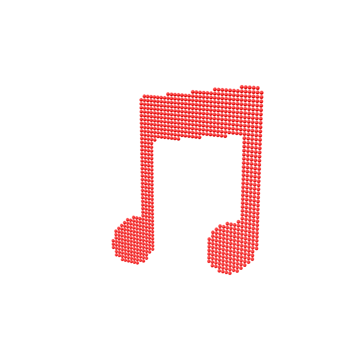Music, Note, Symbol 3D model. Free for use. - Image 1