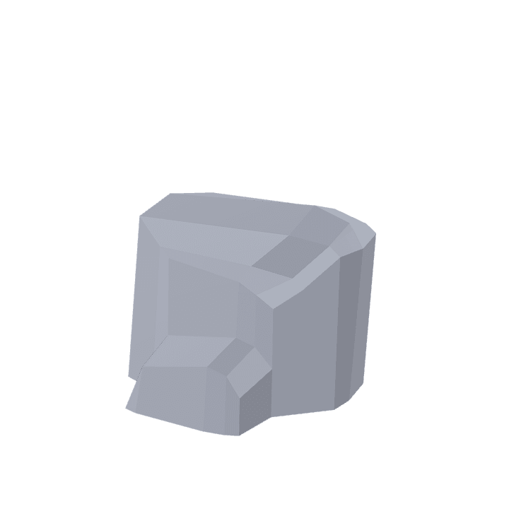 Rock, Stone, Grey 3D model. Free for use. - Image 1