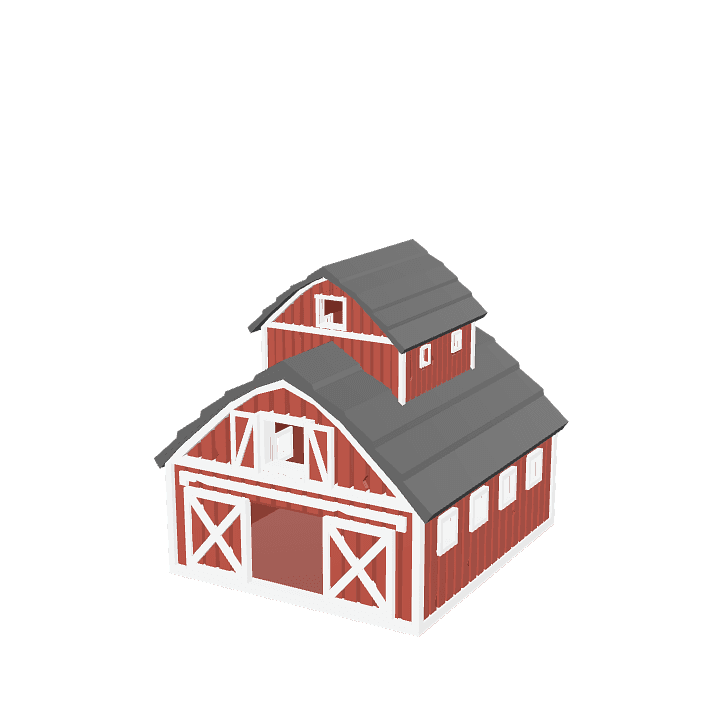 Big-barn, Barn, Farm 3D model. Free for use. - Image 1