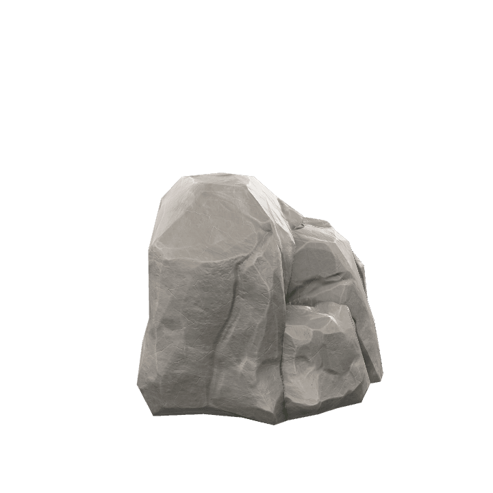 Rocks, Boulder, Stylized 3D model. Free for use. - Image 1