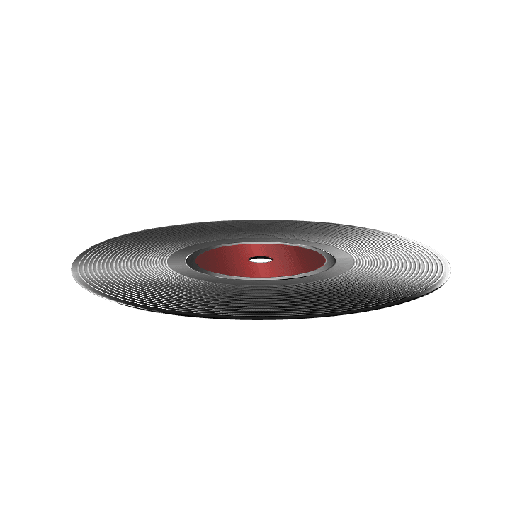 Vinyl, Record, Music 3D model. Free for use. - Image 1