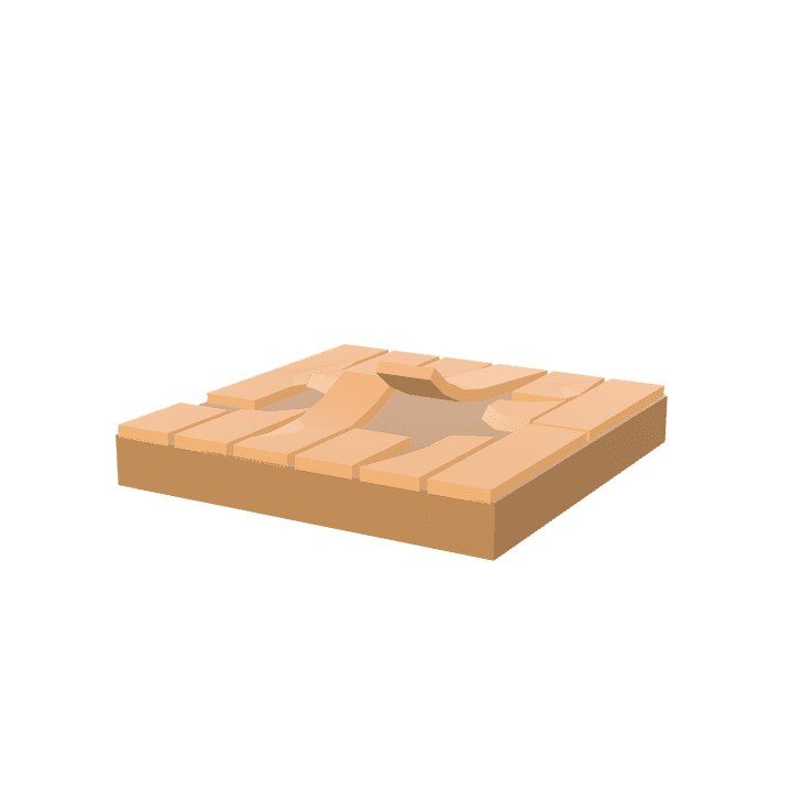 Broken-wood-floor, Floor, Wood 3D model. Free for use.