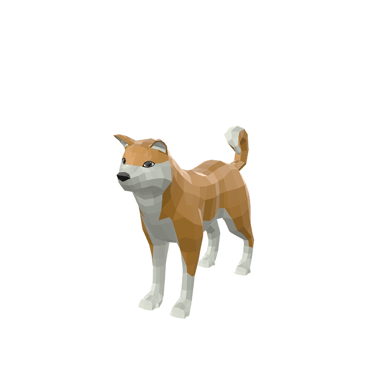 Shiba-inu, Dog, Animal 3D model. Free for use. - Image 1