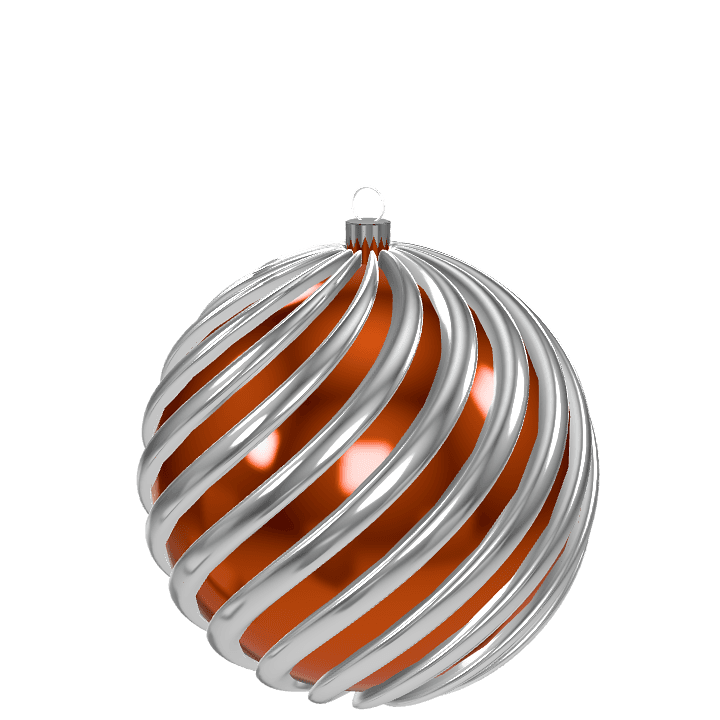 Christmas ball, Decoration, Ornaments 3D model. Free for use. - Image 1