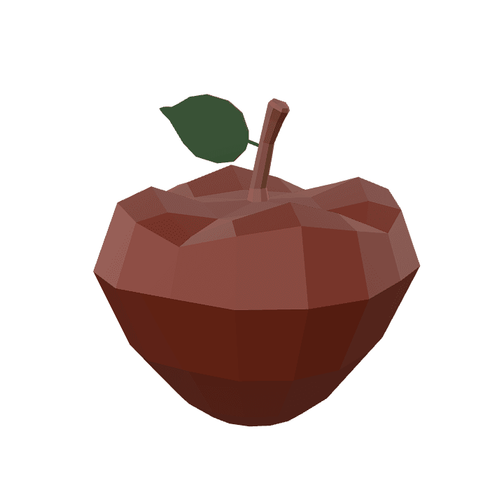 Apple, Fruit, Red 3D model. Free for use. - Image 1