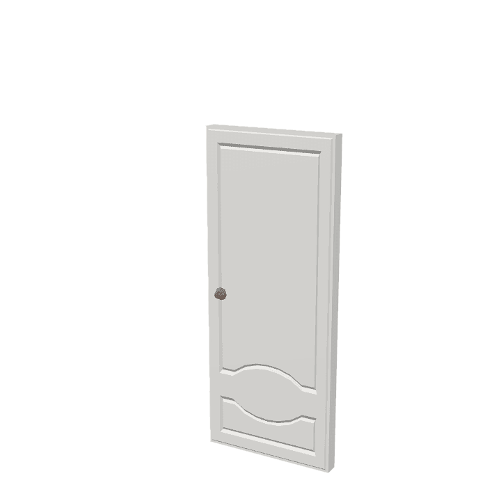 Door, Wood, Brown 3D model. Free for use. - Image 1