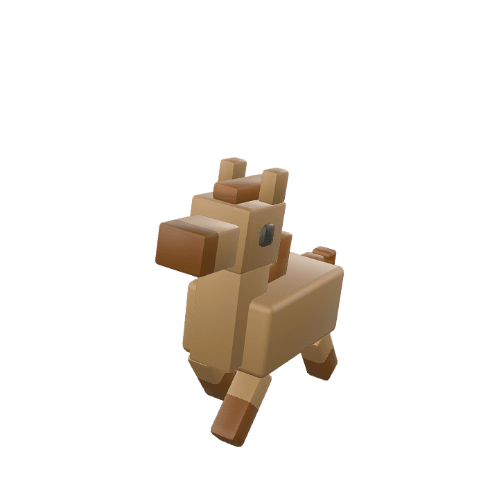 Horse, Animal, Brown 3D model. Free for use. - Image 1