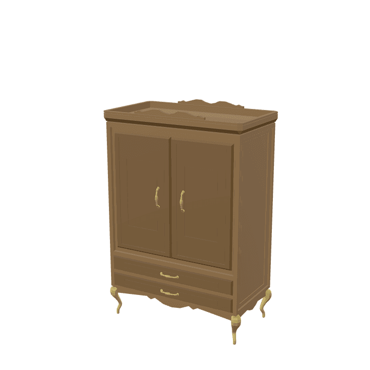 Short-closet, Closet, Wardrobe 3D model. Free for use. - Image 1