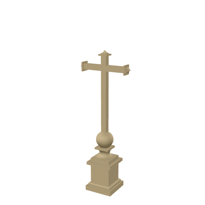 Cross, Religion, Symbol 3D model. Free for use. - Image 1