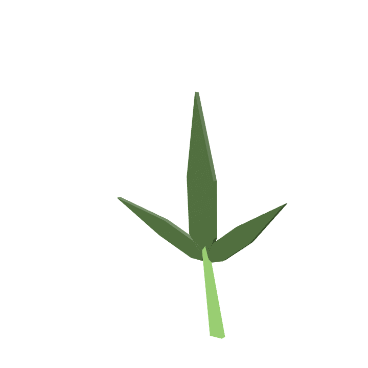 Bamboo, Plant, Green 3D model. Free for use. - Image 1