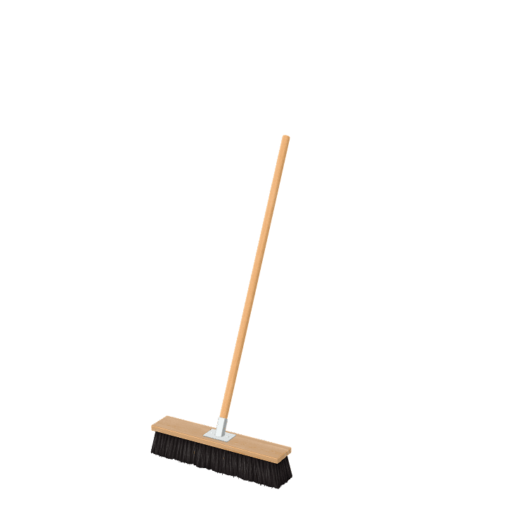 Push broom, Floor broom, Cleaning tool 3D model. Free for use. - Image 1