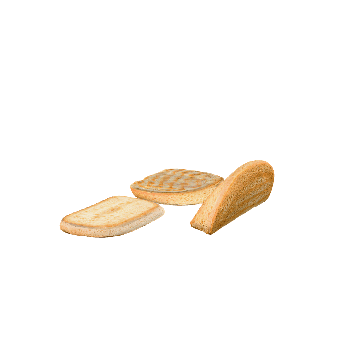 Slice-of-bread, Bread, Food 3D model. Free for use. - Image 1