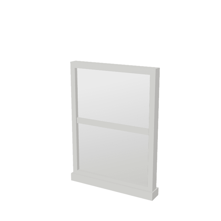 Small-window, Window, Wood 3D model. Free for use. - Image 1
