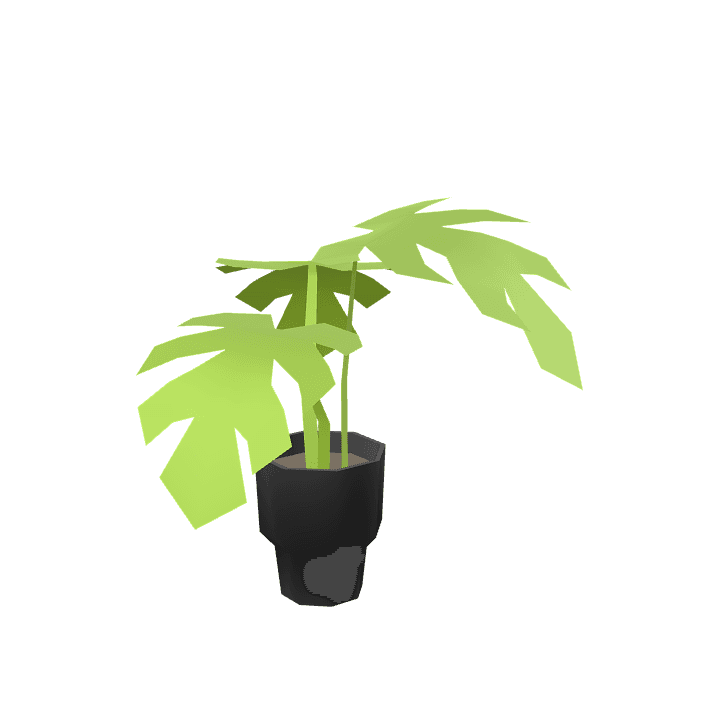 Houseplant, Plant, Green 3D model. Free for use. - Image 1