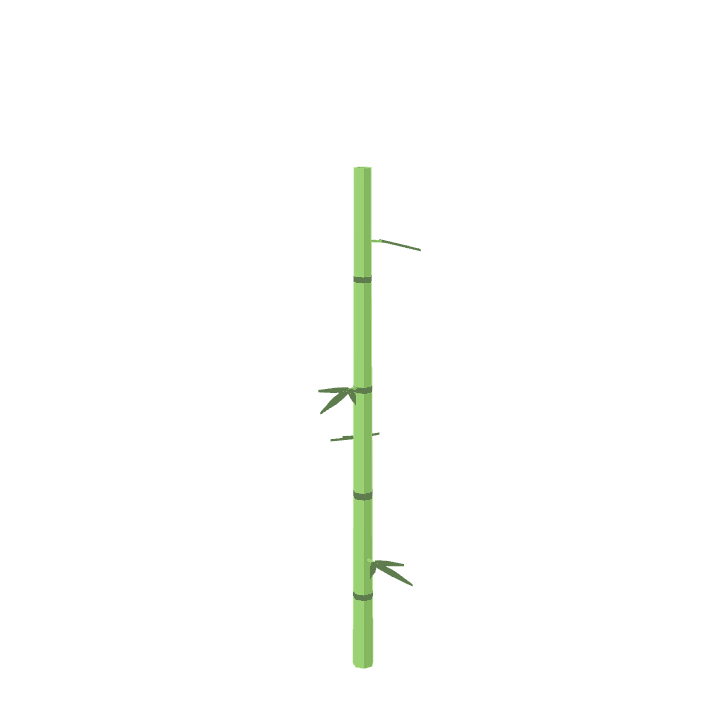 Bamboo, Plant, Green 3D model. Free for use. - Image 1