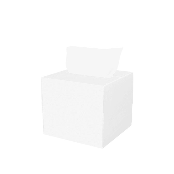 Tissue-box, Tissues, Paper 3D model. Free for use.