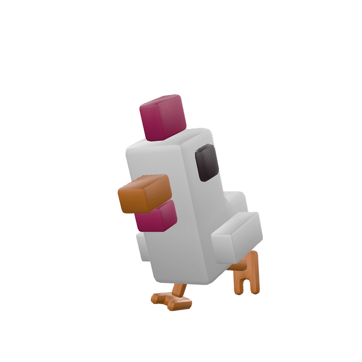 Chicken, Bird, Animal 3D model. Free for use. - Image 1