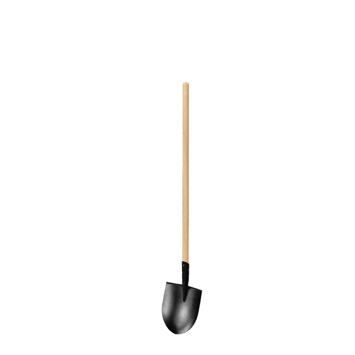 Shovel, Round point shovel, Digging shovel 3D model. Free for use. - Image 1
