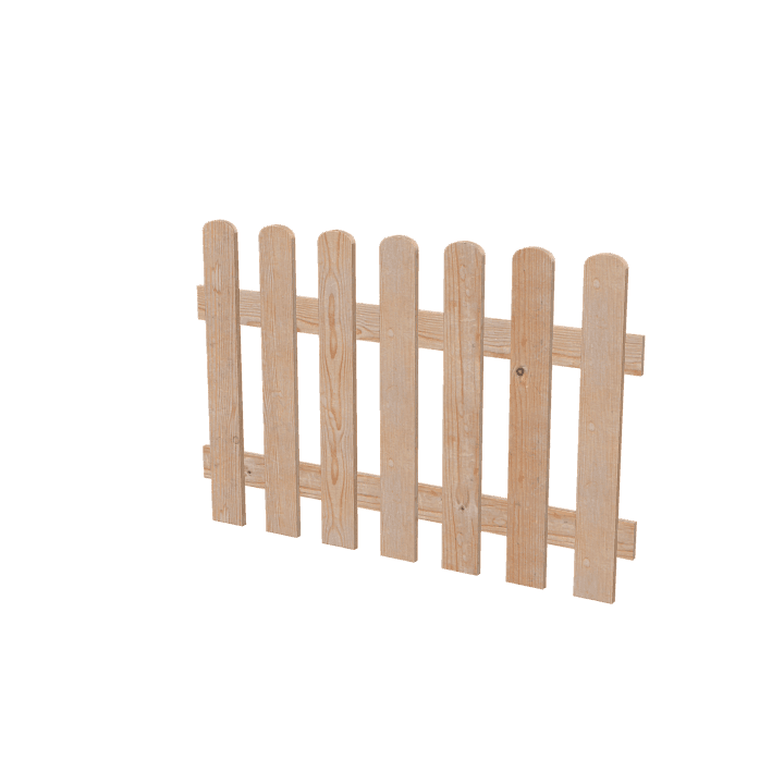 Wooden-fence, Fence, Wood 3D model. Free for use. - Image 1