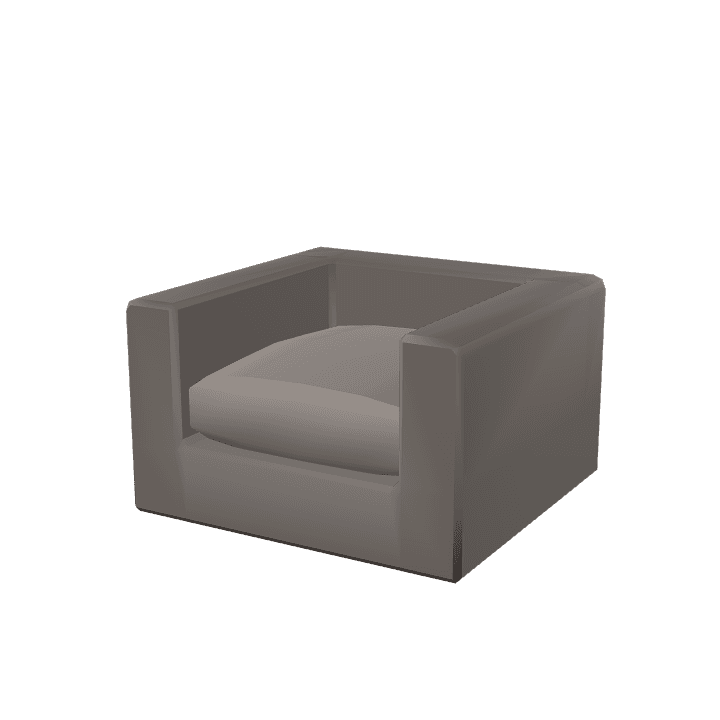 Small-couch, Couch, Sofa 3D model. Free for use. - Image 1